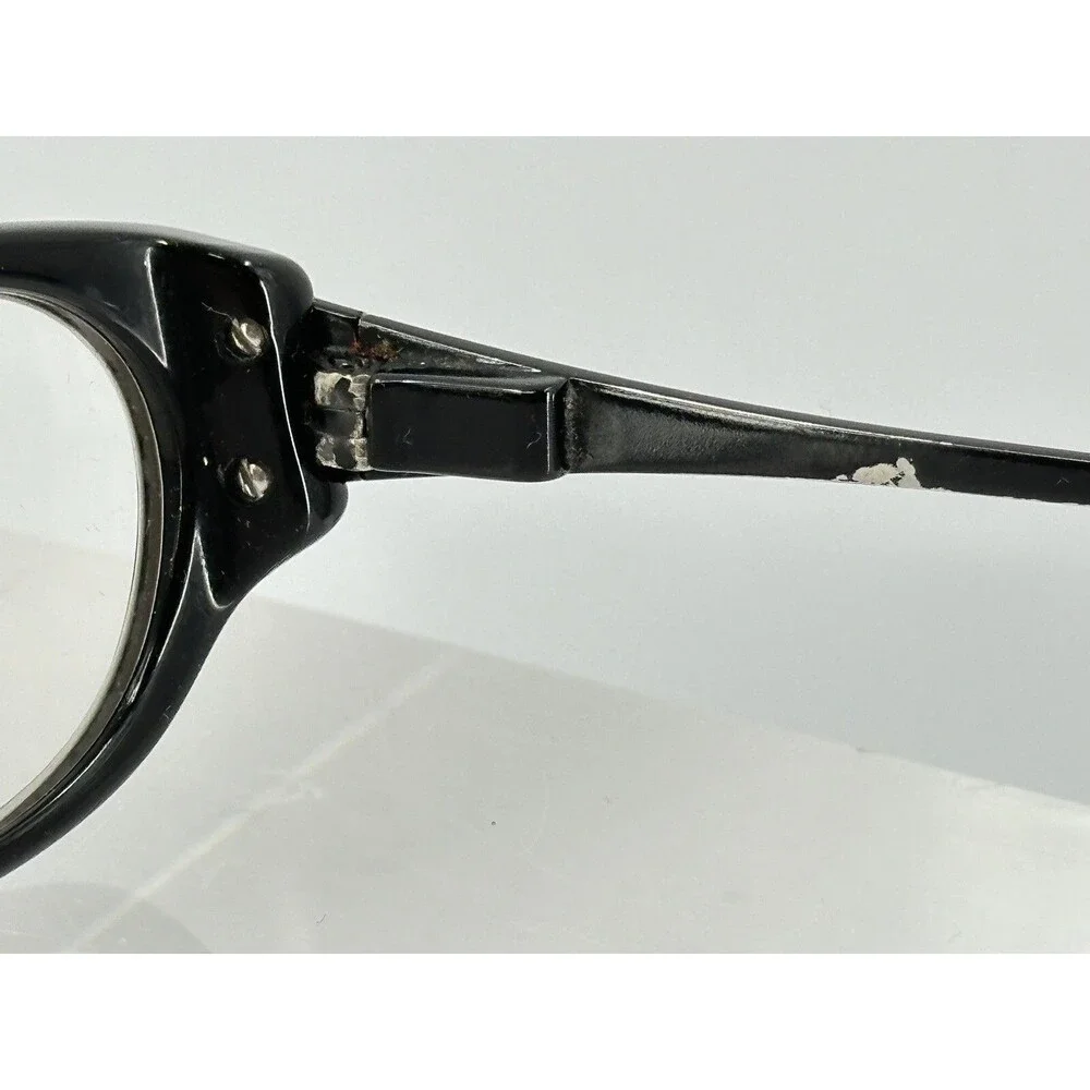 Nicole Miller Eyeglasses Vintage Frames  Onyx Black W/Crystals 52-15-135 (C6-17)
